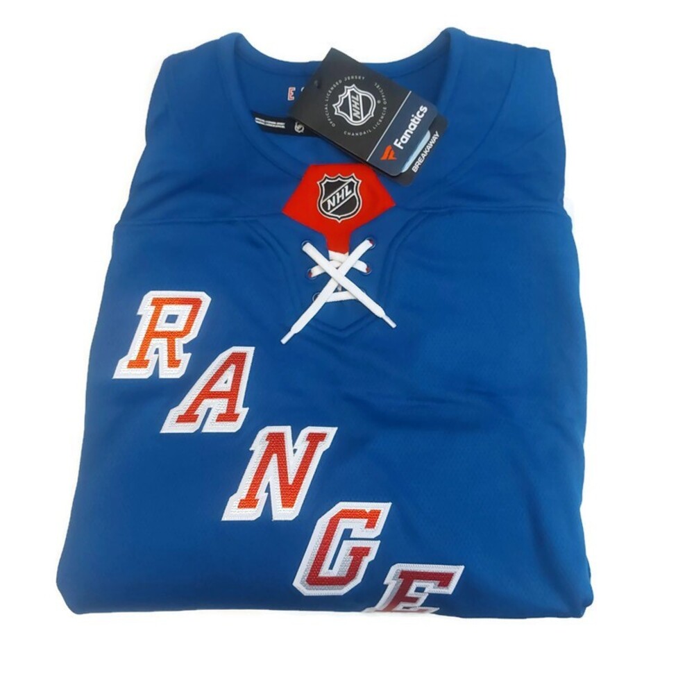 Fanatics Mens Size M New York Rangers Breakaway Home Jersey Chris Kreider Blue - Picture 7 of 9